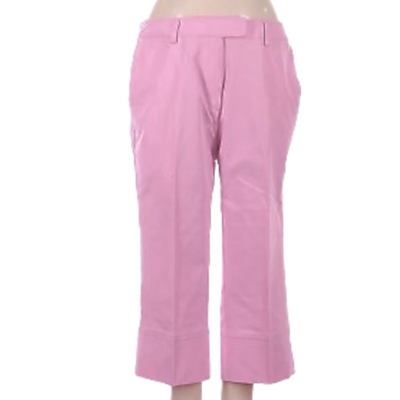 Adidas size 28 stretch light pink capri pants, almost dressy type pants like new - Picture 2 of 16